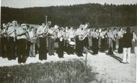 Der Musikverein beim Maispielen in Weiler